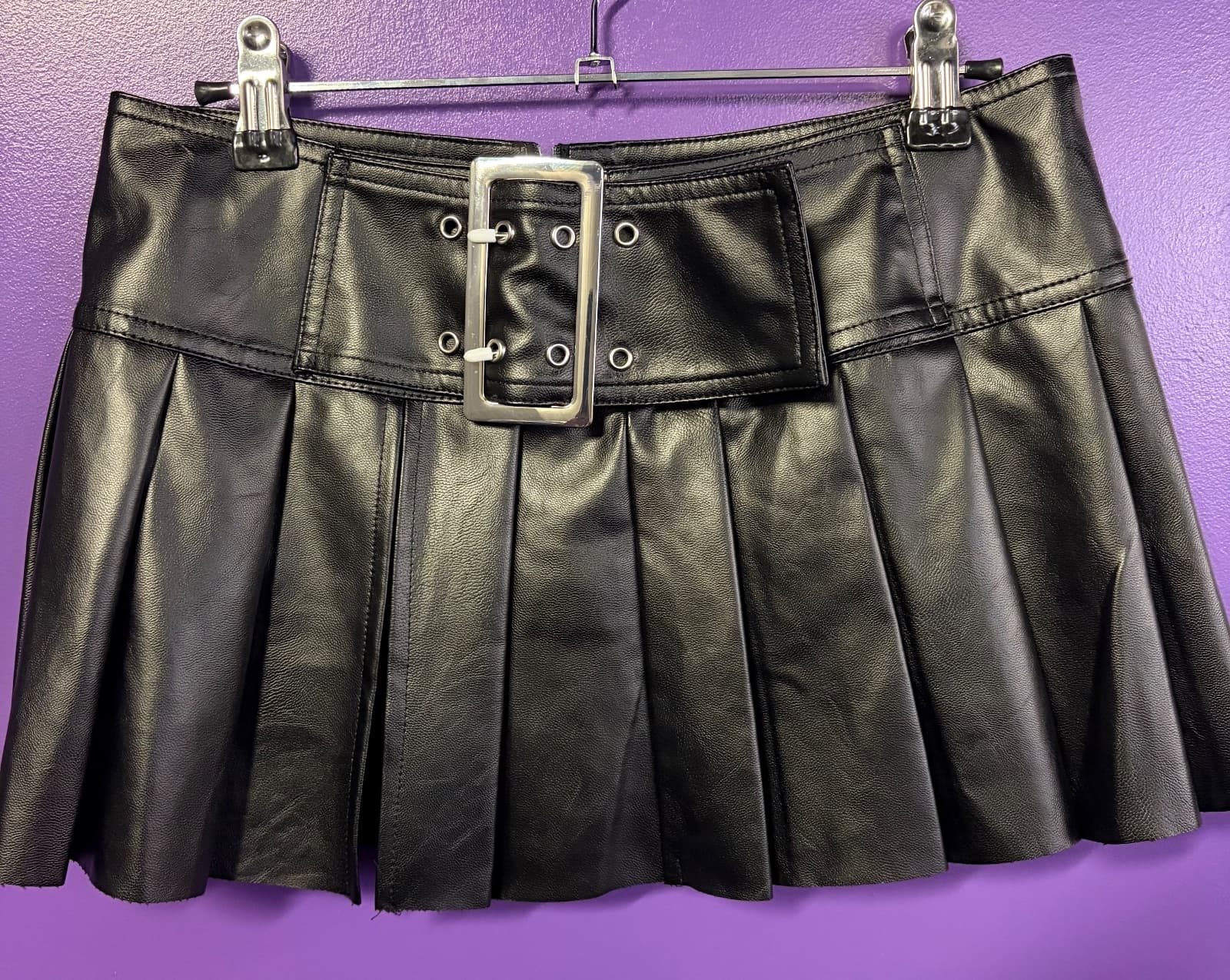 Mini Leather Skirt
